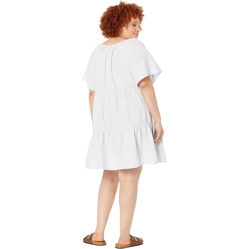 메이드웰 Madewell Plus Linen-Blend Lorelei Mini Dress