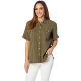 Madewell Lightspun Short-Sleeve Flap-Pocket Shirt in Stripe