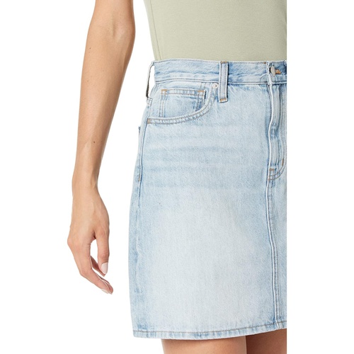 메이드웰 Madewell Denim High-Waist Straight Mini Skirt in Fitzgerald Wash