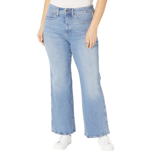 메이드웰 Madewell Plus High-Rise Flare Jeans in Caine Wash
