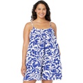 Madewell Lightestspun Tie-Back Cover-Up Romper in Tropicale Floral