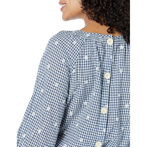 메이드웰 Madewell Embroidered Button-Back Shirt in Gingham Check