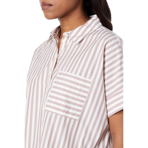 메이드웰 Madewell Stripe-Play Button-Up Popover Shirt
