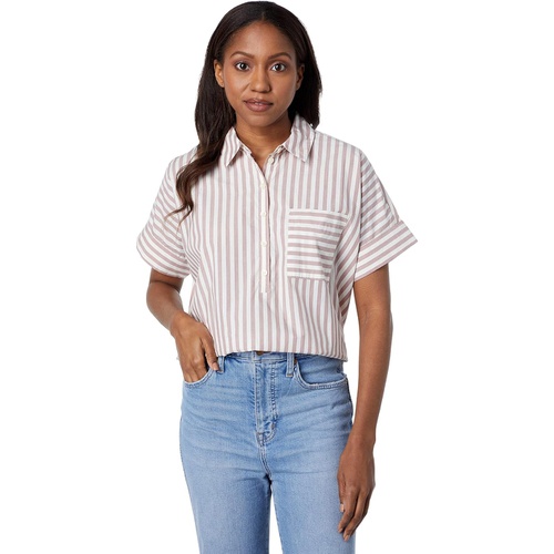 메이드웰 Madewell Stripe-Play Button-Up Popover Shirt