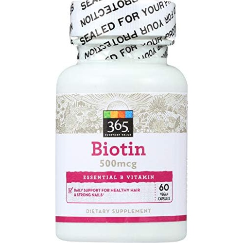  365 by Whole Foods Market, Biotin 500MCG, 60 Veg Capsules