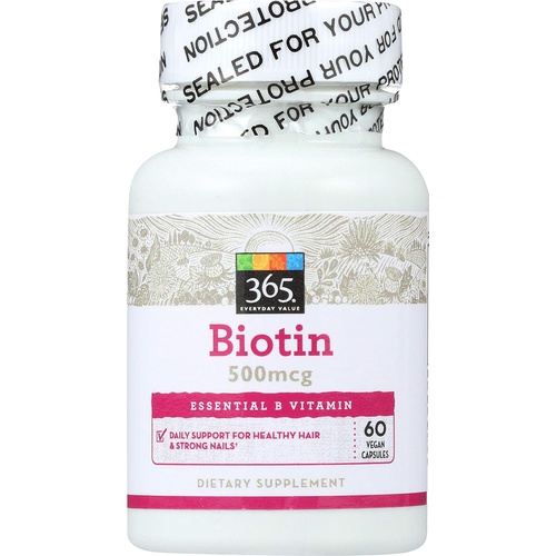  365 by Whole Foods Market, Biotin 500MCG, 60 Veg Capsules