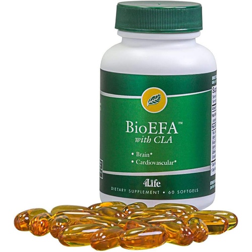  4Life Essential Fatty Acid Complex - Superior Source of Essential Omega-3 and Omega-6 Fatty Acids from Flaxseed Oil, Borage Seed Oil, and Fish Oil - Brain and Cardiovascular System