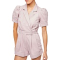 7 For All Mankind Seamed Romper in Soft Lavender