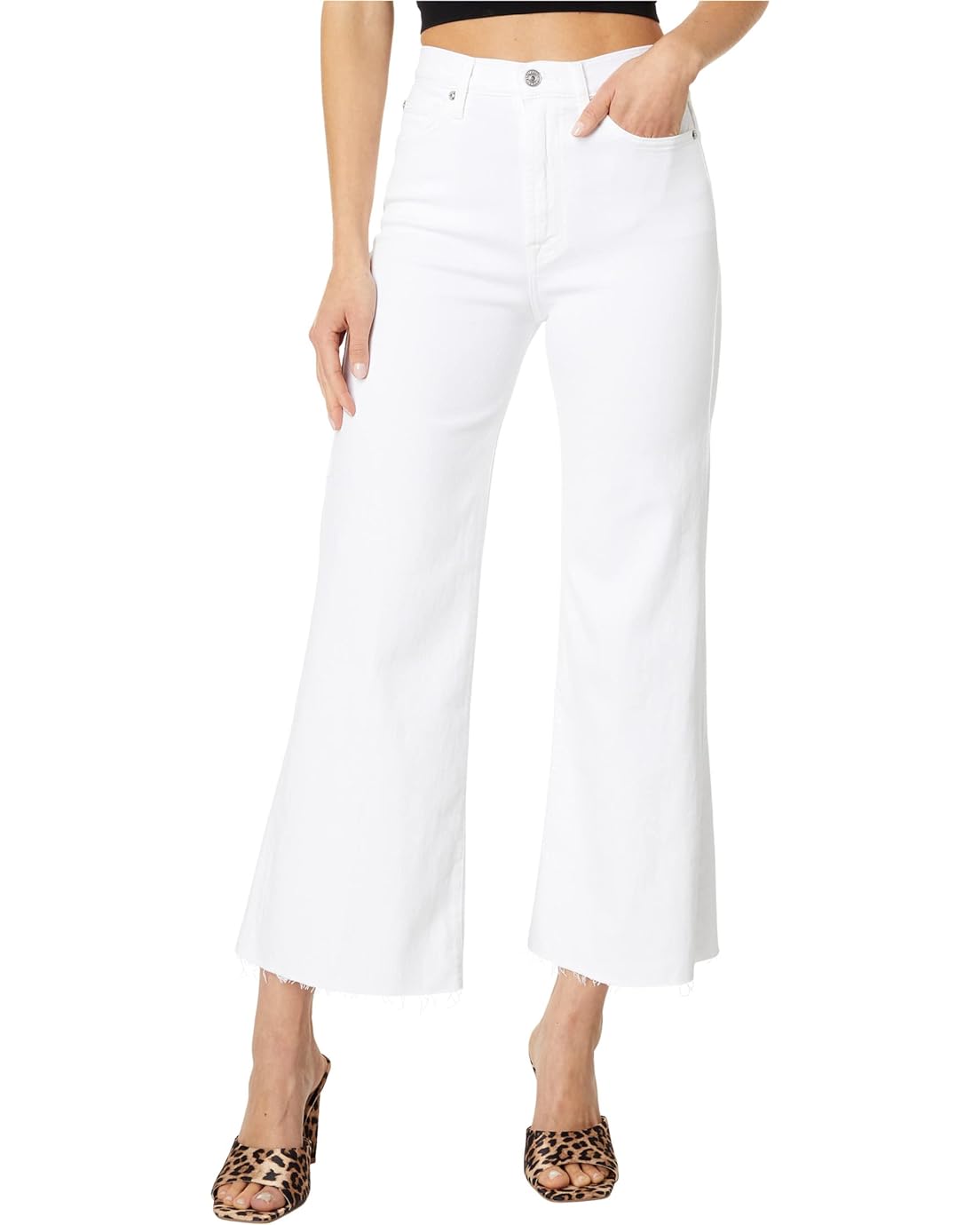 7 For All Mankind Ultra High-Rise Cropped Jo in Luxe Vintage Soleil