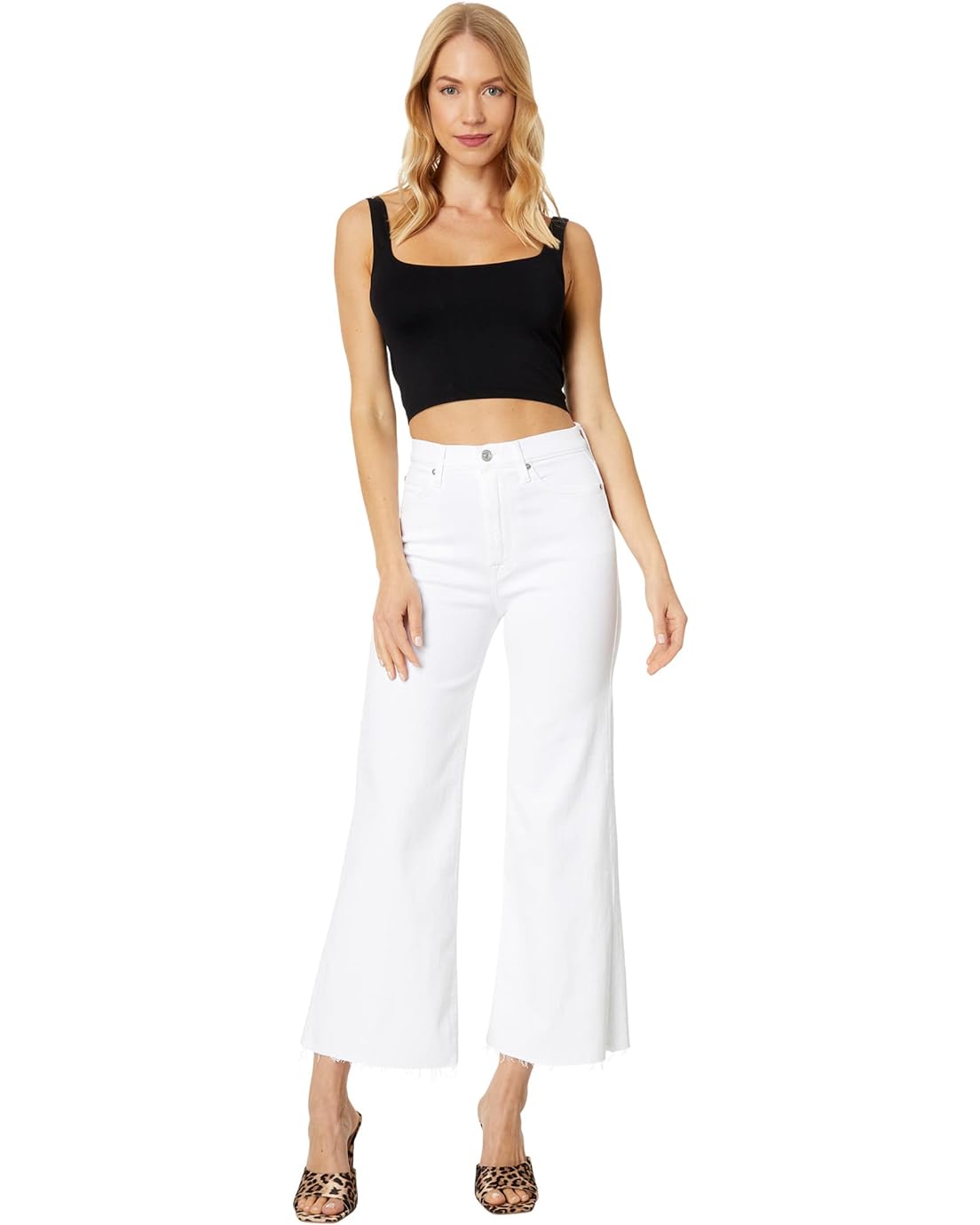  7 For All Mankind Ultra High-Rise Cropped Jo in Luxe Vintage Soleil