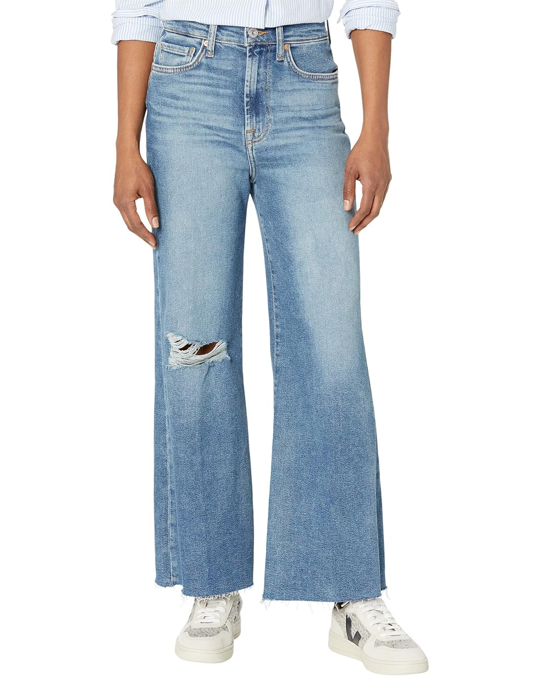 7 For All Mankind Ultra High-Rise Cropped Jo in Luxe Vintage Lyme