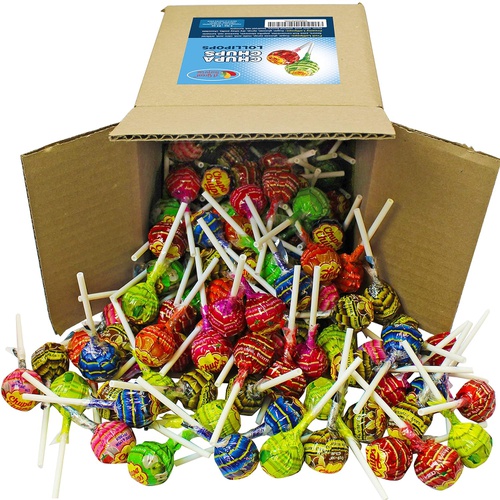  A Great Surprise Chupa Chups Lollipops, Assorted Flavors in 6x6x6 Box Bulk Candy