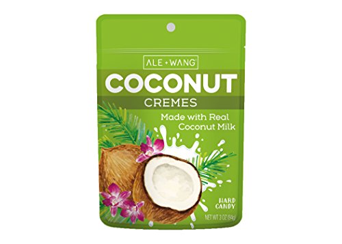 ALE + WANG Coconut Cremes Hard Candy | Made with 100% Pure Coconut Milk | Great Alternative to Chocolate, Caramel, and Toffee (1-Pack)