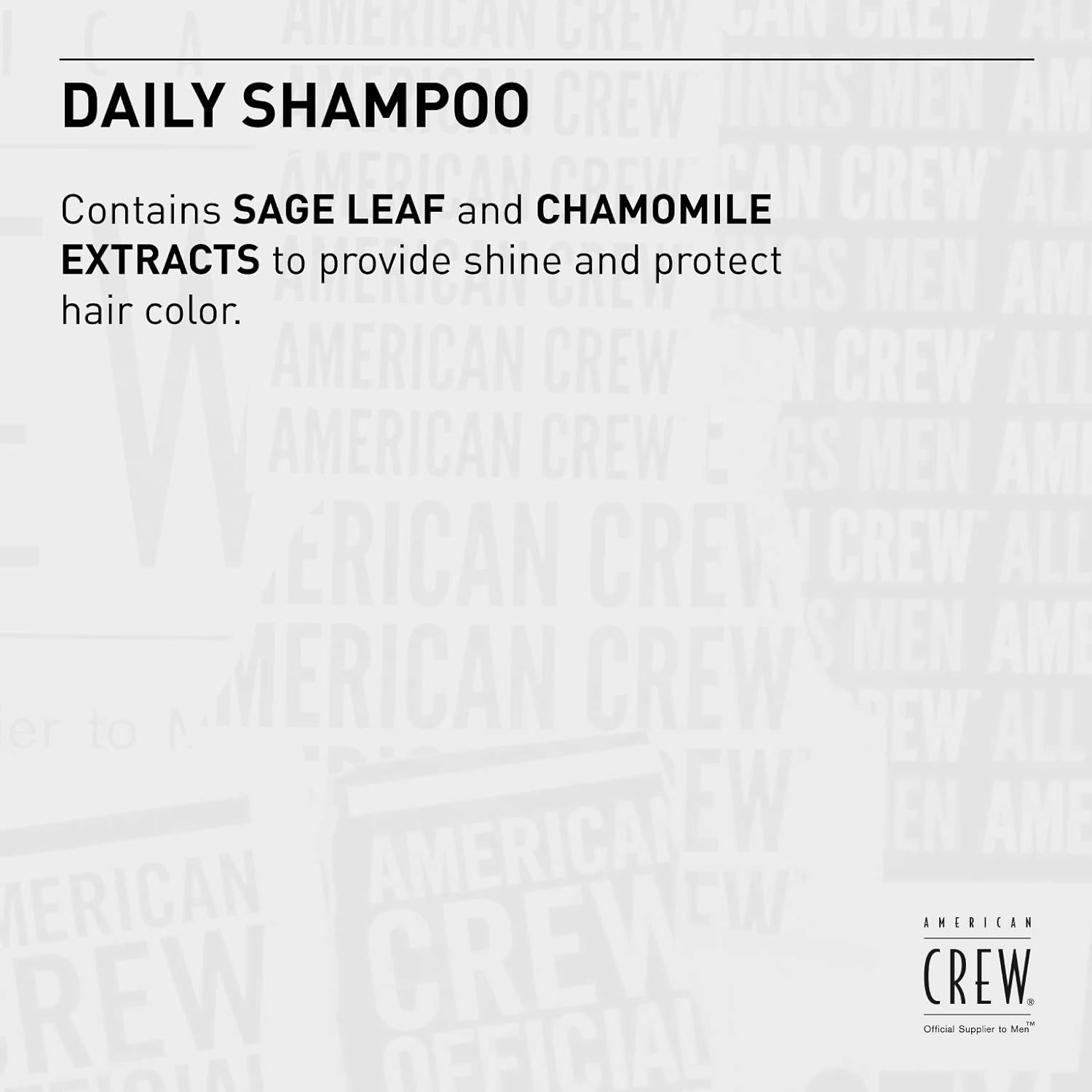  AMERICAN CREW Daily Shampoo, 33.8 Fl Oz
