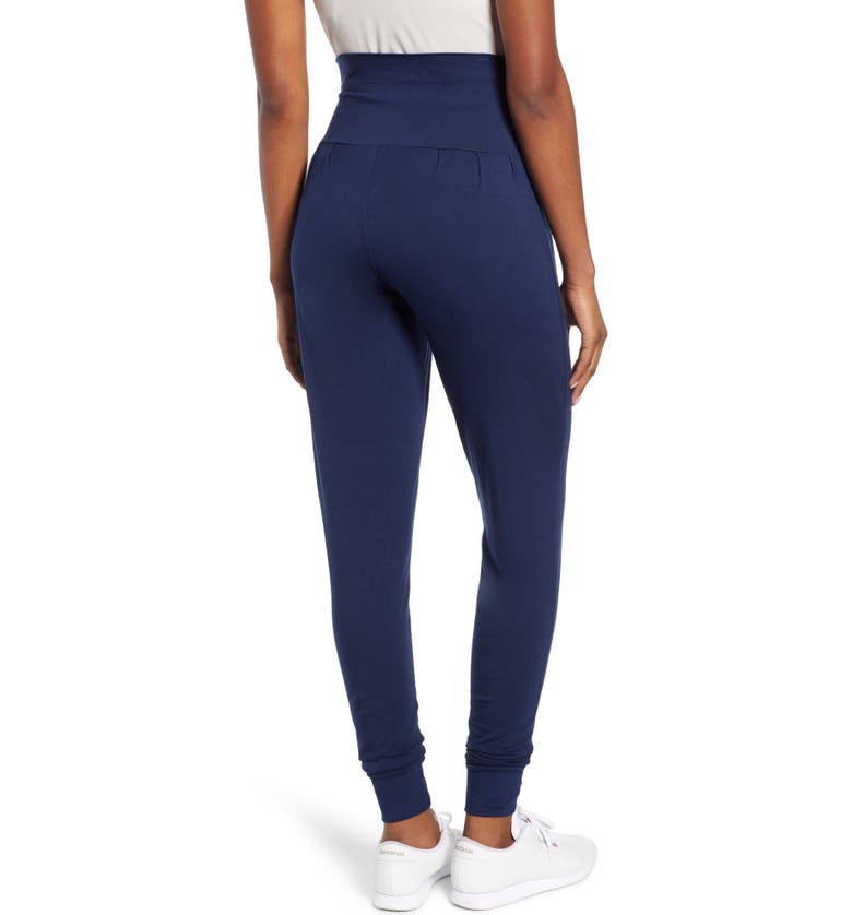 Angel Maternity Tapered Maternity Lounge Pants_NAVY