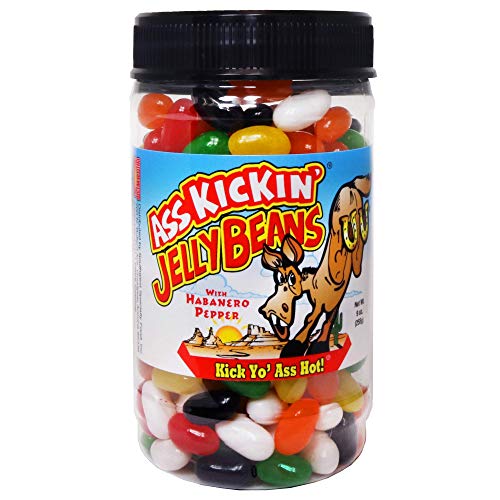 ASS KICKIN’ Premium Gourmet Hot Spicy Jellybeans with Habanero - Great for Easter Candy, Stockings, and Gifts or Treats