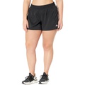 Adidas Plus Size Pacer 3-Stripes Woven Shorts