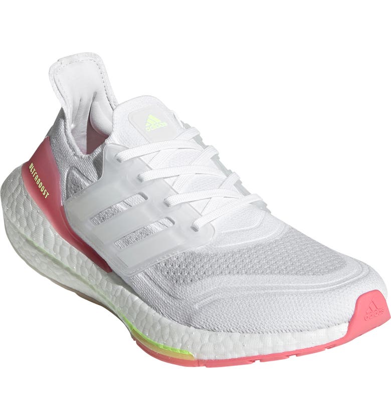 adidas UltraBoost 21 Running Shoe_WHITE/ WHITE/ HAZY ROSE