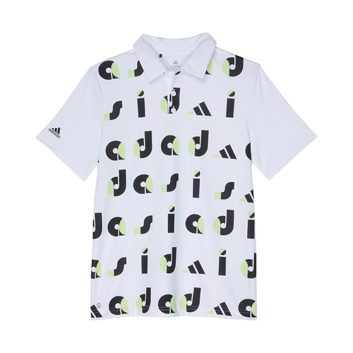 아디다스 adidas Golf Kids Golf Graphic Print Polo Shirt (Little Kidsu002FBig Kids)