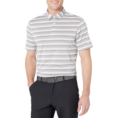 아디다스 Mens adidas Golf Two-Color Stripe Polo