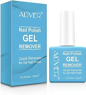 Aliver Gel Nail Polish Remover, Easily & Quickly Removes Soak-Off Gel Nail Polish, Professional Nail Polish Remover, Protect Your Nails, Take effect in 3-5 Minutes, 0.5 Fl Oz