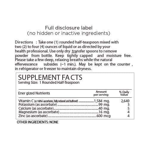  Alkaline for Life Alkalini-C Tasty Plant Based Vitamin C GMO Free Potent Alkalizing Antioxidant NOT Synthetic Ascorbic AcidOrganic Base