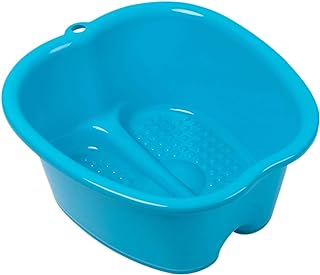 AllSett Health Foot Soaking Bath Basin  Large Size for Soaking Feet | Pedicure and Massager Tub for at Home Spa Treatment | Callus, Fungus, Dead Skin Remover, Blue
