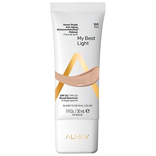 Almay Smart Shade Anti-Aging Skintone Matching Makeup, 100 My Best Light, 1 oz