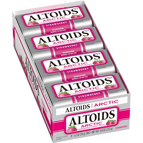 ALTOIDS Arctic Strawberry Mints, 1.2 oz. (Pack of 8)