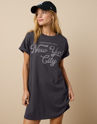 아메리칸이글 AE New York Graphic T-Shirt Mini Dress