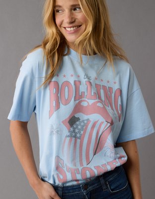 아메리칸이글 AE Oversized Rolling Stones Graphic T-Shirt