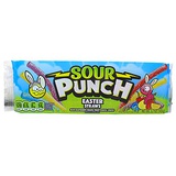 American Licorice Sour Punch Easter Straws, Fruit Flavored Candy Basket Stuffers or Egg Hunt Treats, 3.7 Ounces