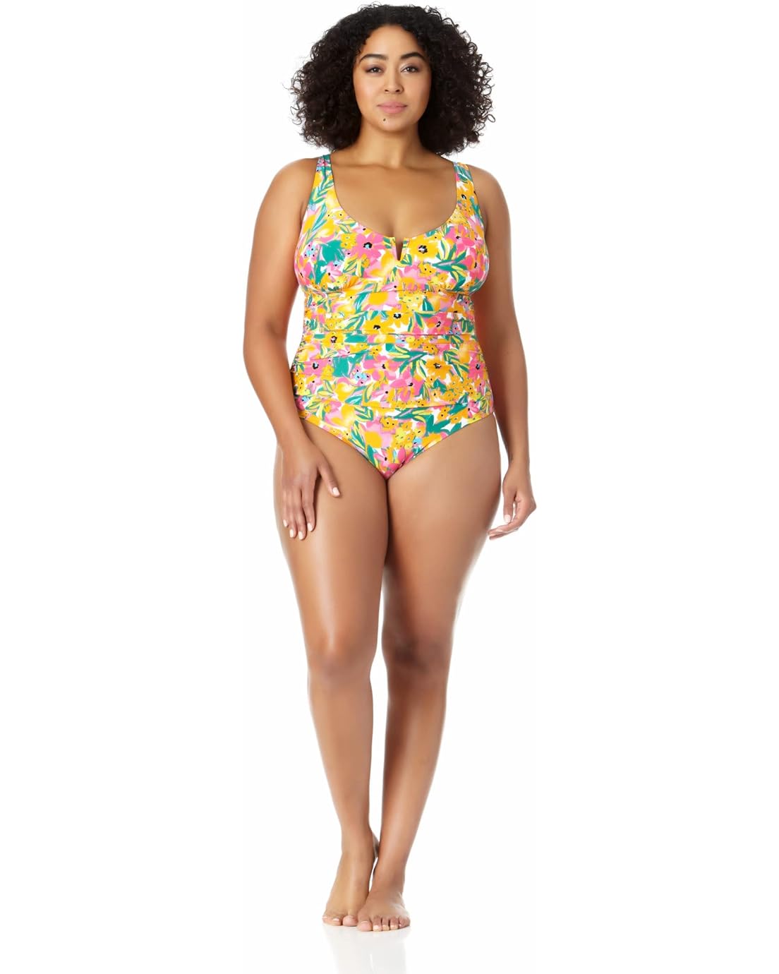  Anne Cole Plus Size V Wire One-Piece
