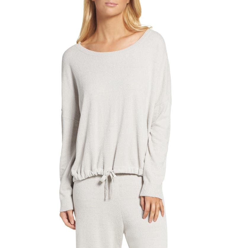 Barefoot Dreams Cozychic Ultra Lite Lounge Pullover_FOG GRAY