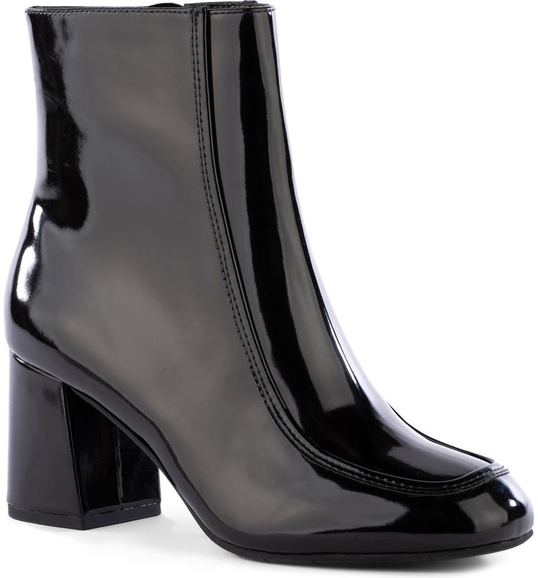 BC Footwear After All Vegan Leather Bootie_BLACK FAUX PATENT LEATHER
