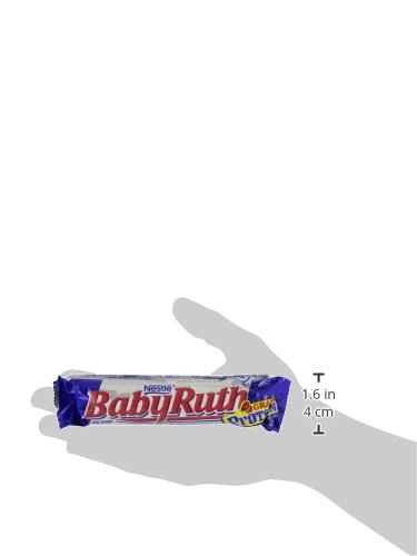  Baby Ruth Milk Chocolate-y Candy Bars, Full Size Bulk Ferrero Candy, Perfect Easter Egg Basket Stuffers, 1.9 oz (Pack of 24)