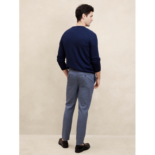 바나나리퍼블릭 Tailored-Fit Plaid Suit Trouser