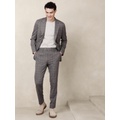 Tailored-Fit Glen Plaid Suit Trouser
