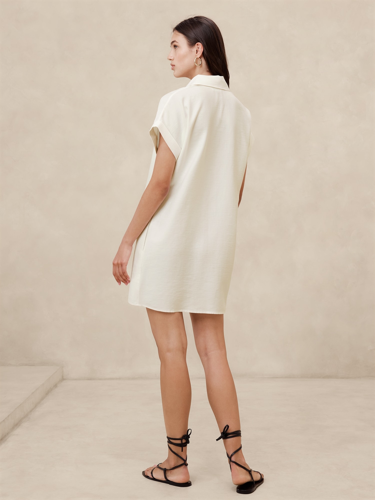 바나나리퍼블릭 Plain Weave Mini Dress