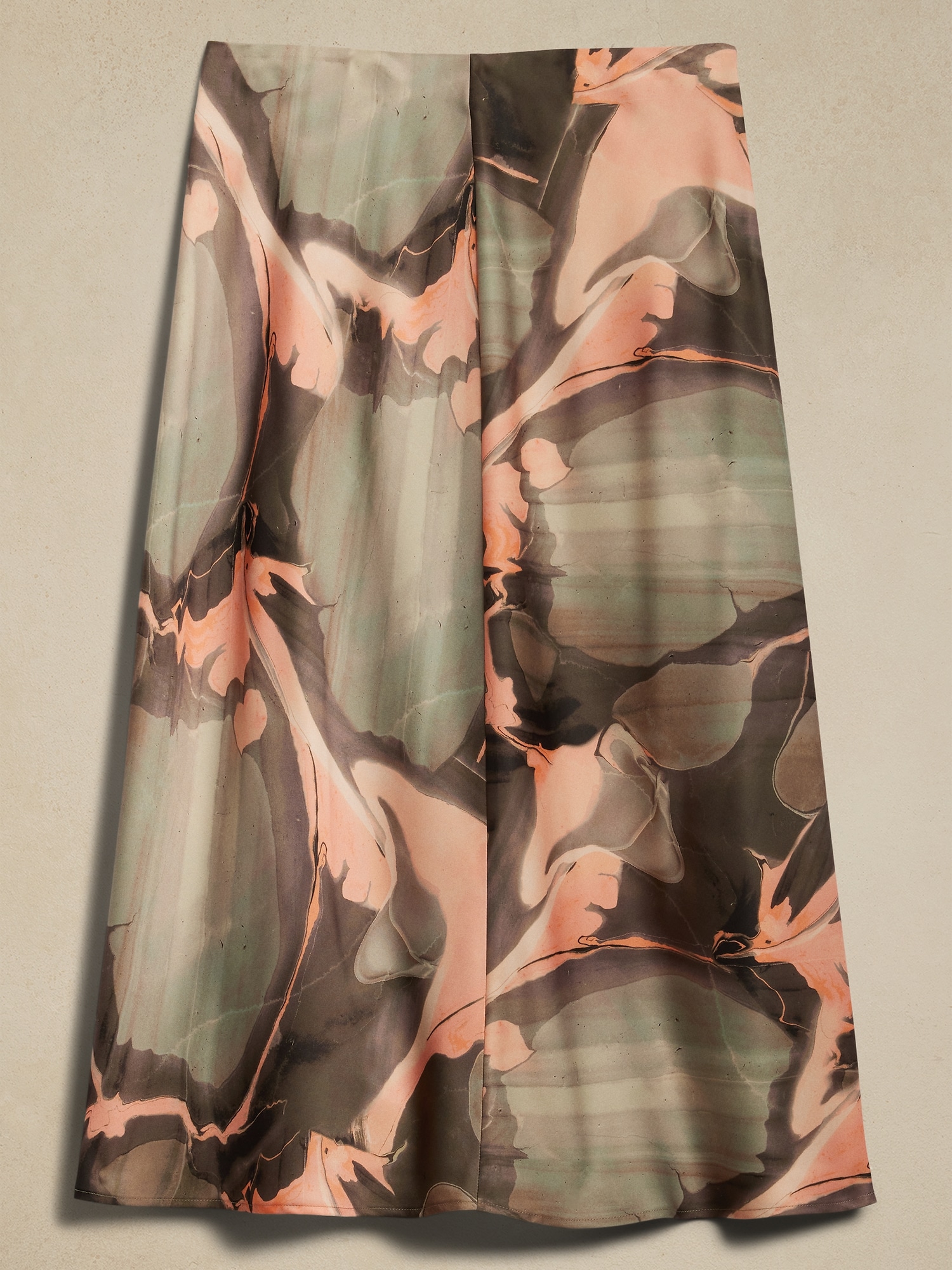 바나나리퍼블릭 Satin Crepe Midi Slip Skirt