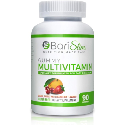  BariSlim Bariatric Chewable Multivitamin Gummies Specially Formulated Gummy Vitamin for Patients After Weight Loss Surgery - Easy Digestion & Maximum Absorption 90 Fruit Chews