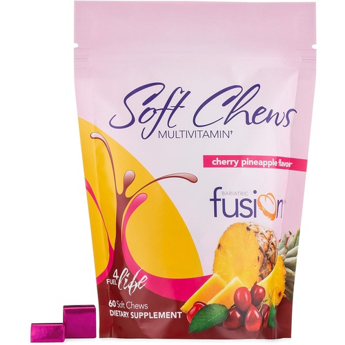  Bariatric Fusion Bariatric Multivitamin Soft Chew Mixed Berry Fruit Flavor Chewy for Post Bariatric Surgery Patients Including Gastric Bypass and Sleeve Gastrectomy 60 Count 1 Mont