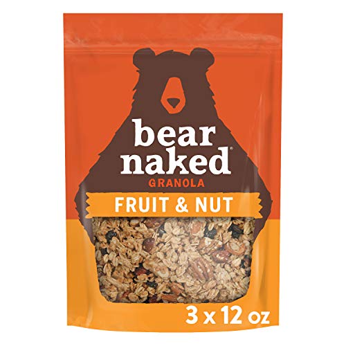 Bear Naked Fruit & Nut Granola -Vegetarian Breakfast Cereal - 12oz Bag (3 Pack)
