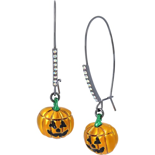  Betsey Johnson Pumpkin Dangle Earrings