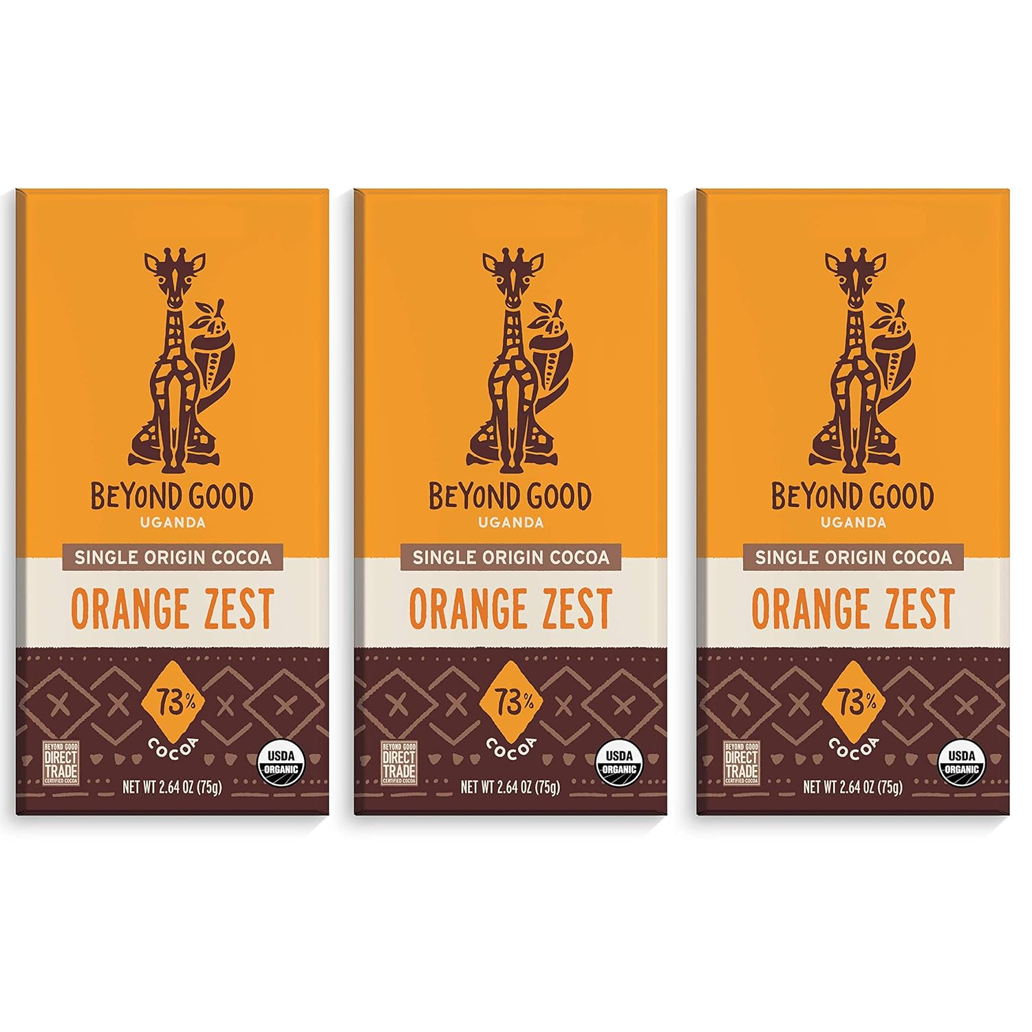  Beyond Good | Sea Salt & Nibs Dark Chocolate Bars, 3 Pack | Easter Chocolate | Organic, Direct Trade, Vegan, Kosher, Non-GMO | Single Origin Madagascar Heirloom Chocolate