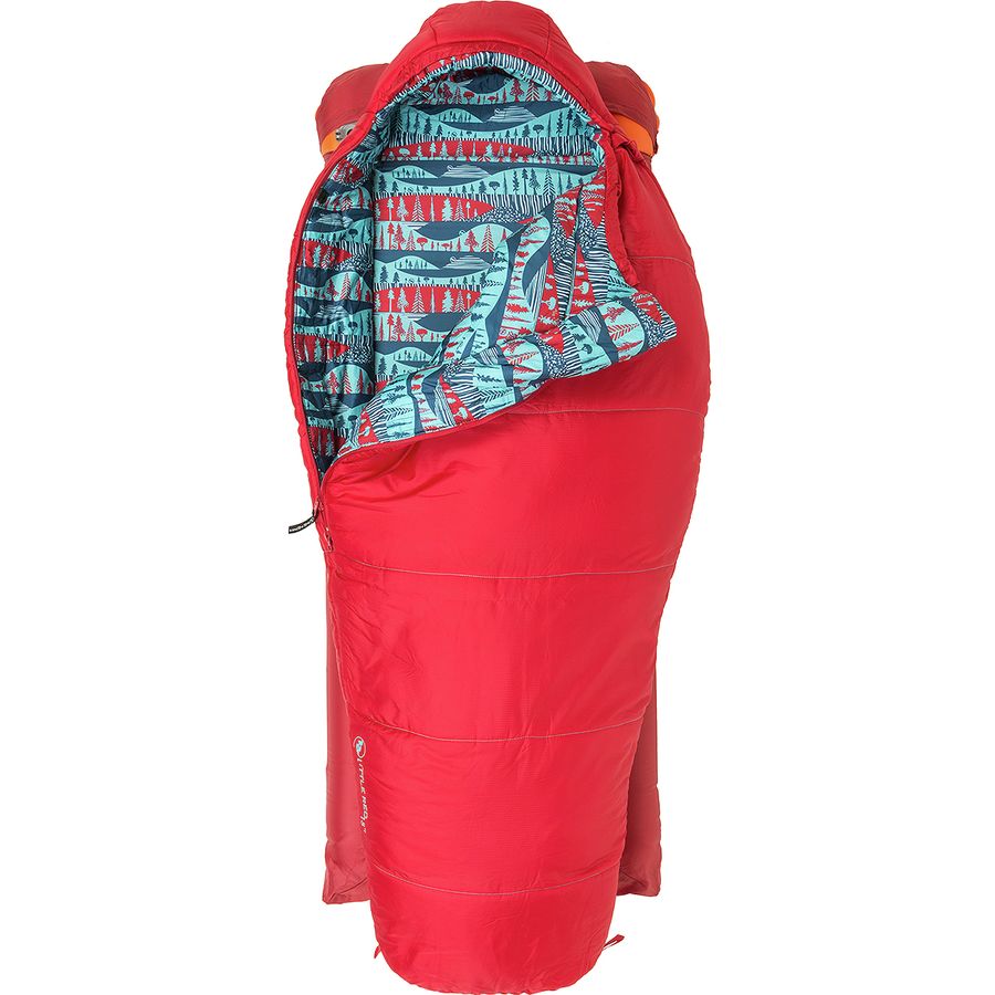 Big Agnes Little Red Sleeping Bag: 15F Synthetic - Kids