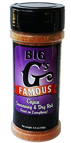 Cajun Seasoning, and Dry Rub, Award Winning, Special Blend of Herbs & Spices, Great on Everything! Grilling, Smoking, Roasting, Cooking, Baking! 5.5oz JAR - By: Big Gs Food Service