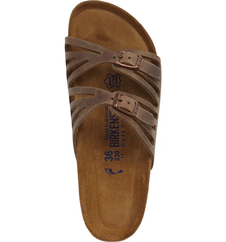 버켄스탁 Birkenstock Granada Soft Slide Sandal_TOBACCO