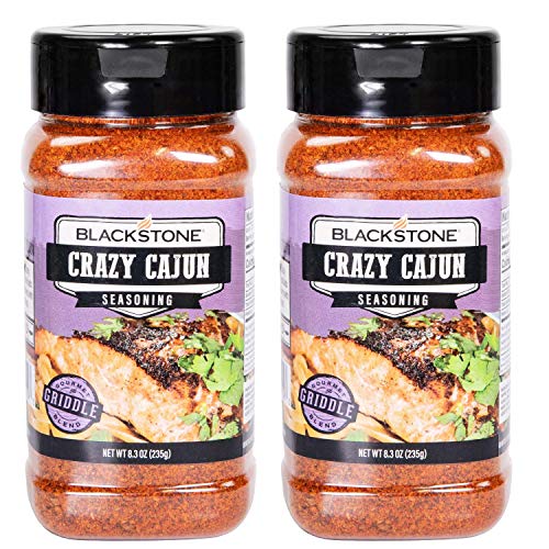 Blackstone Ultimate Barbecue Spices, Gourmet Flavor Seasoning Bundle (2 Pack), Use for Grilling, Cooking, Smoking - Meat Rub, Dry Marinade, Rib Rub (Crazy Cajun, 8.3 Ounce)