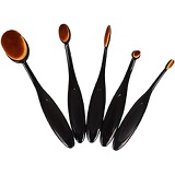 Bleiou 5 Pcs Toothbrush Makeup Brushes Set Beauty Tools Kit For Foundation Powder Blush Eyebrow Eyeshadow Blending Makeup